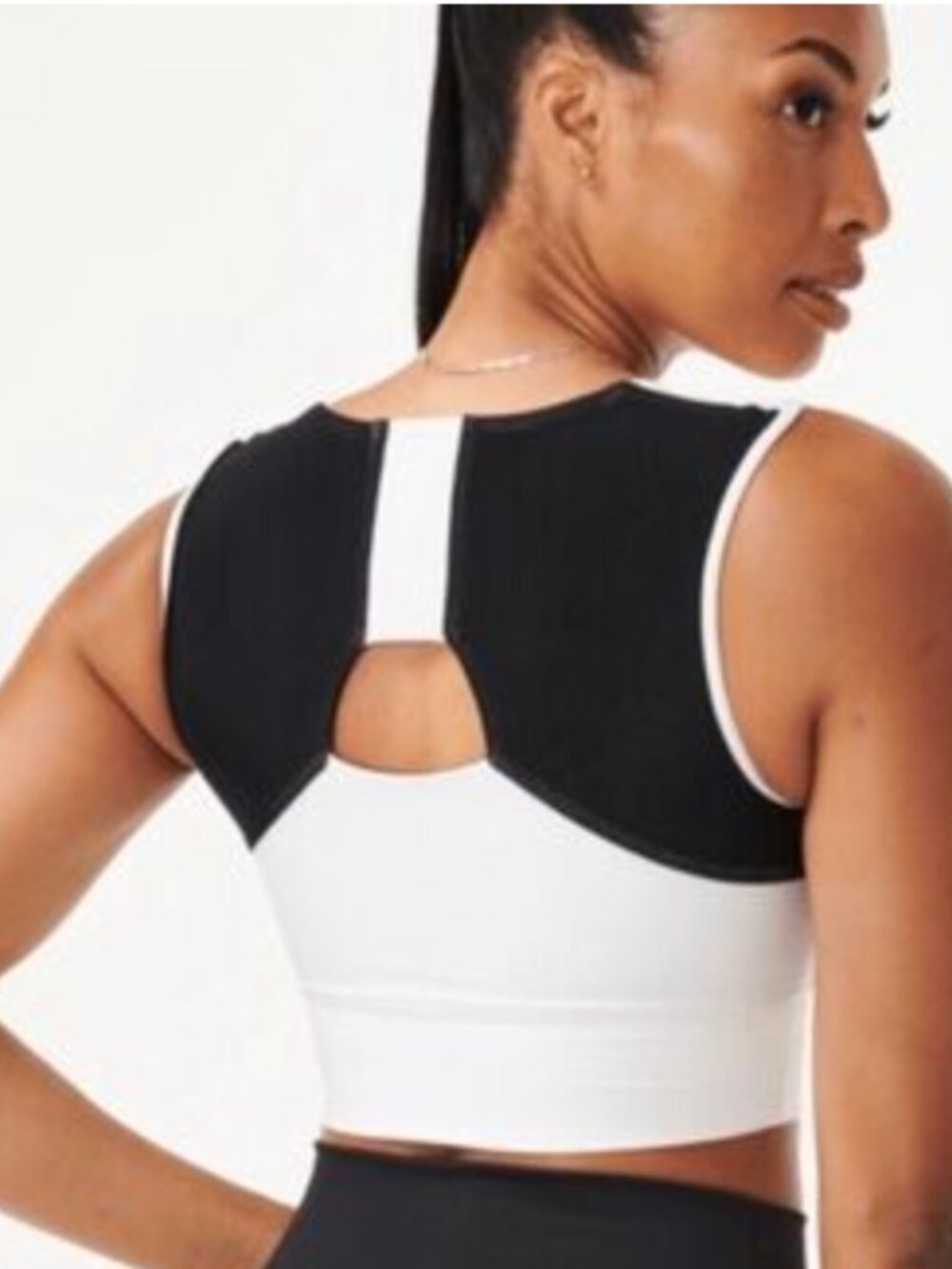 FORME REVIVE BRA POSTURE CORRECTING WHITE BLACK XXL